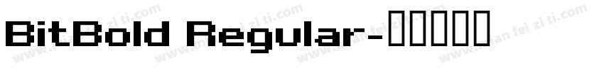 BitBold Regular字体转换